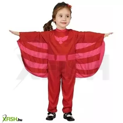 Piros szuperhős lány jelmez - 98-104 cm