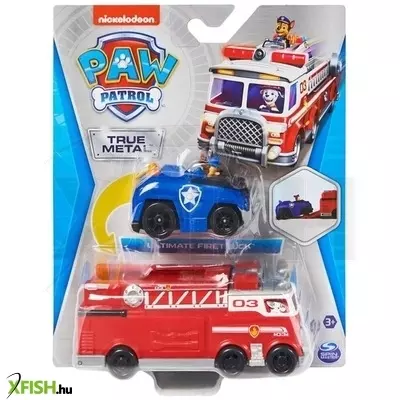 Mancs Őrjárat: Fém tűzoltó autó és Chase terepjárója 1:55