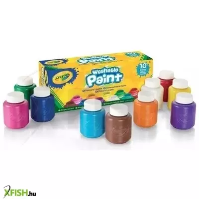 Crayola: Könnyen lemosható festék - 10 db-os