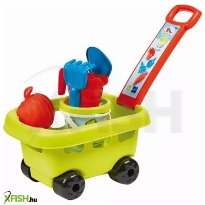 Ecoiffier: Húzós kocsi homokozókészlettel