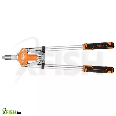 Neotools popszegecshúzó 2 karos, egyenes, alu és acél szegecsekhez, 3.2-6.4mm-ig