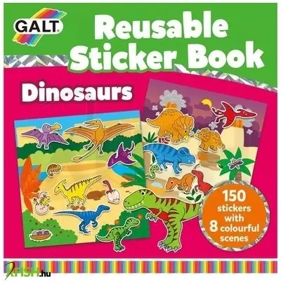 Galt: Újraragasztható matricás könyv - Dínók