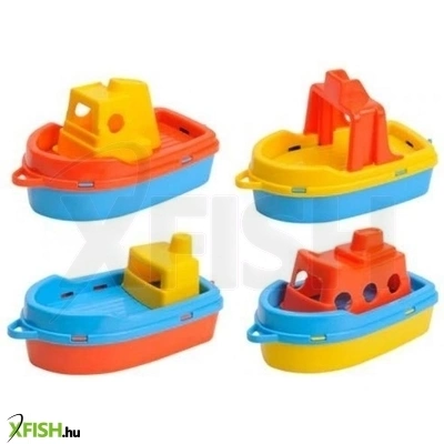 műanyag kishajók - 4 db-os szett