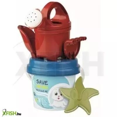 állat mintás homokozó szett, újrahasznosított, 6 db-os, kicsi - többféle