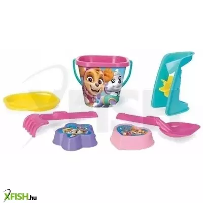 Mancs Őrjárat: Homokozó készlet, 7 részes - rózsaszín