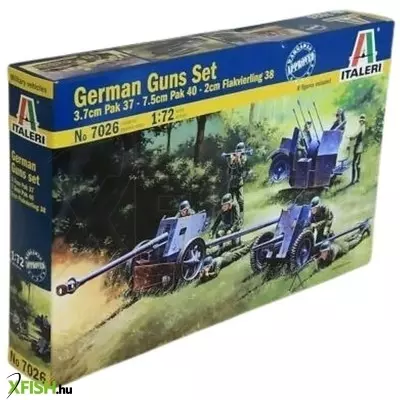 italeri: ii. világháborús német fegyverek makett szett, 1:72