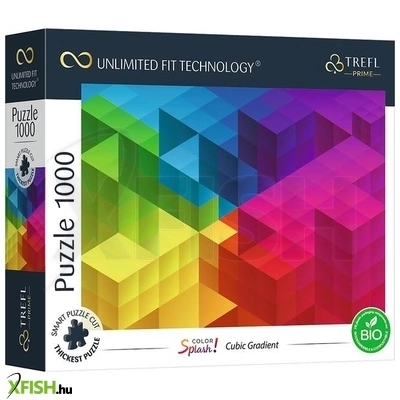 trefl prime: színes kockák - 1000 darabos kombinálható puzzle