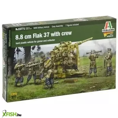 Italeri: 8.8 cm Flak 37 löveg makett, 1:56