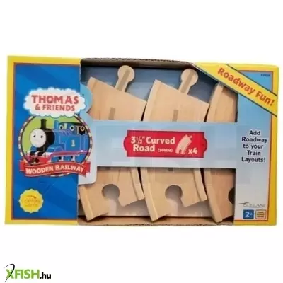 Thomas és barátai: Fa sínpálya kanyar szett, 90 mm