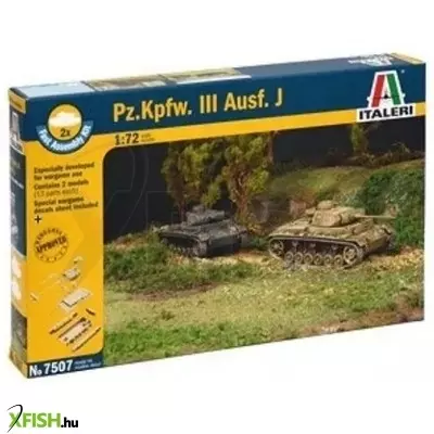 Italeri: Pz.Kpfw.III Ausf.J tank makettek, 1:72