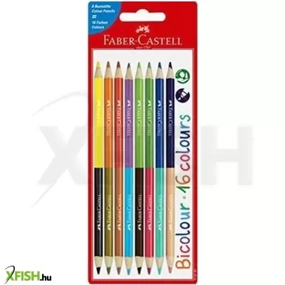 Faber-Castell: Kétszínű színes ceruza készlet, 8 db-os