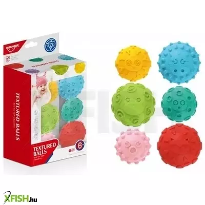tapintásfejlesztő labdák - 6 db-os szett