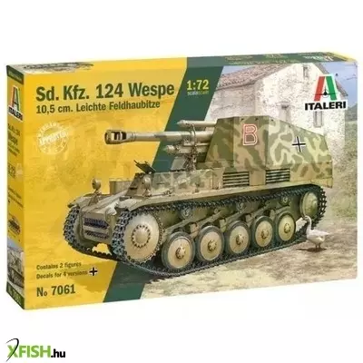 Italeri: Sd.Kfz.124 Wespe 10.5 Cm. Lei önjáró löveg makett, 1:72