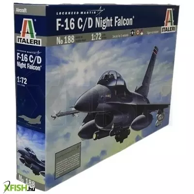 italeri: f-16c/d night falcon repülőgép makett, 1:72