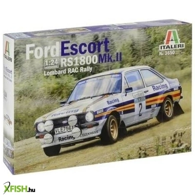 italeri: ford escort rs1800 autó makett, 1:24