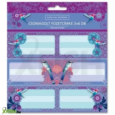 Ars una: Catalina füzetcímke - 18 darabos