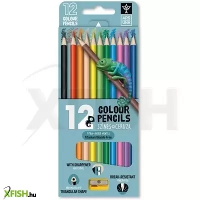 Ars Una: Háromszögletű, színes ceruza - 12 darabos