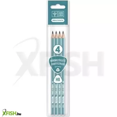 Ars Una: Háromszögletű, csíkos HB grafitceruza csomag - 4 darabos