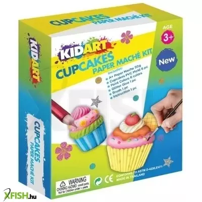 kid art: papírmasé készlet - muffin