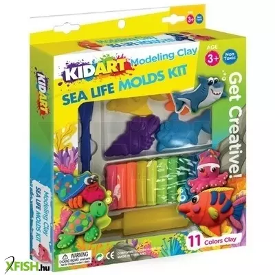Kid Art: Modellező gyurma készlet, 11 db-os - Óceán