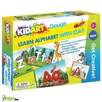 kid art: játékos abc betűtanulás gyurmázással