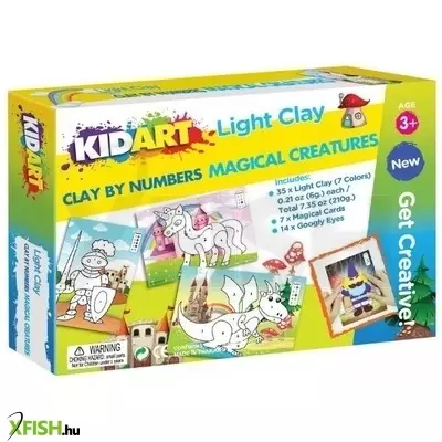 Kid Art: Gyurmázz számok szerint! Modellező gyurma készlet - Varázslatos lények