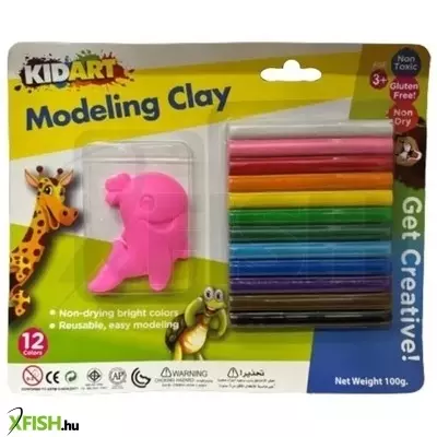 Kid Art: Modellező gyurma készlet, 12 db-os - Óceán