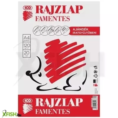 ICO Süni: A4-es famentes rajzlap iratgyűjtőben - 20 db