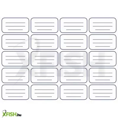 Herlitz: Kék keretes iskolai füzetcímke - 20 db-os