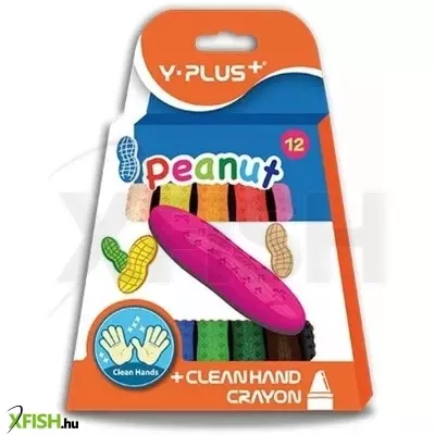 Y-Plus: Peanut marok zsírkréta, 12 db-os