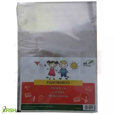PD School: Füzetborító A/5, víztiszta, 10 db-os