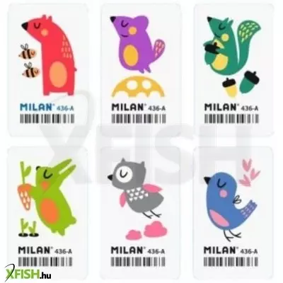 Milan: Állat mintás radír - többféle