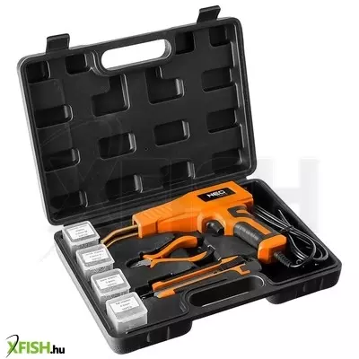 Neotools műanyag forrasztó/hegesztő pisztoly készlet kapcsokkal 50w, 200 db kapocs