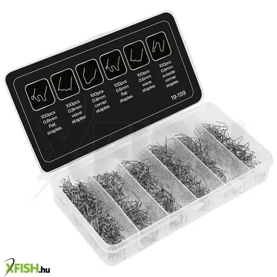 Neotools műanyagjavító kapocs készlet 19-158-hoz, fém, 6 tipus 100-100db