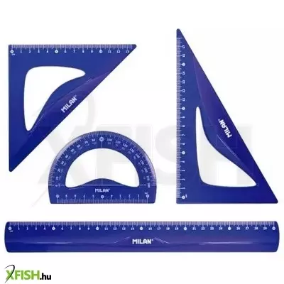 Milan: Flexibilis vonalzókészlet 4 db-os - kék
