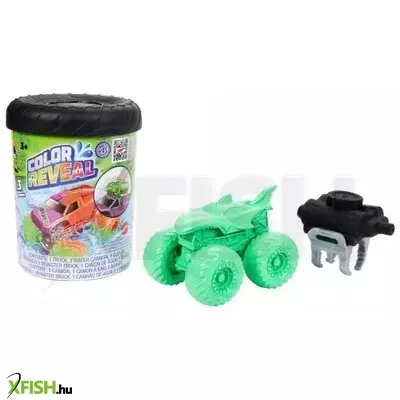 Hot Wheels: Monster Trucks Colour Reveal autó sárkészítővel