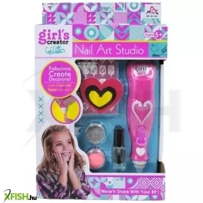 Csillámos körömstúdió lehúzható körömdekorral