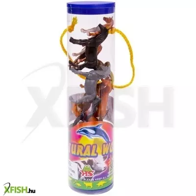 Hang shun állatfigura hengerben - 6 cm, többféle