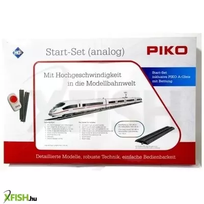 Piko: 57196 játékvonat kezdőkészlet, ICE 3 motorvonat, DB AG V, ágyazatos sínnel