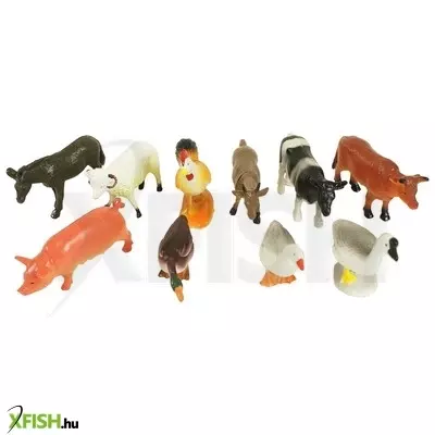 Hang shun műanyag háziállatok 10 darabos készlet tasakban