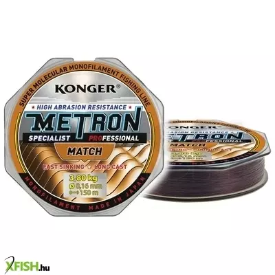 Konger Metron Specialist Pro Match Monofil Zsinór 150m 0,16mm 3,8Kg