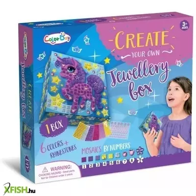 Ékszertartó doboz készítő szett - Unikornis