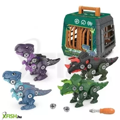 Összecsavarozható dinó ketrecben - többféle