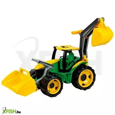 lena műanyag traktor markolóval és rakodóval - 107 cm