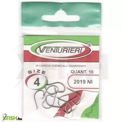 Venturieri Hooks 2019 Ni Pontyozó Horog 10-es 10db/csomag