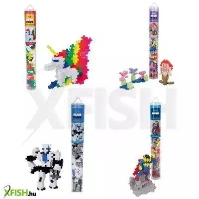 Plus-Plus: Figurák építőjáték készlet hengerben, 100 db-os - többféle