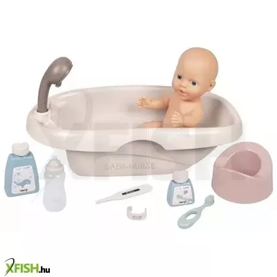 Baby Nurse: Játékbaba fürdető szett, 8 részes - pasztell