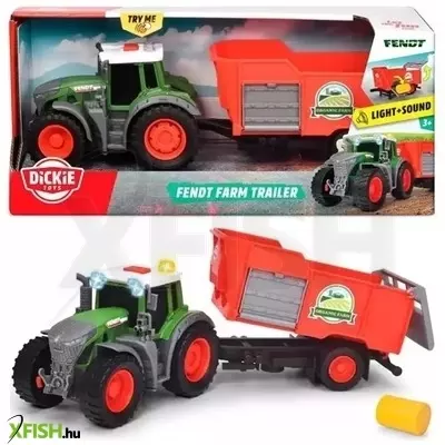 Dickie: Fendt 939 Vario traktor utánfutóval - Hang- és fényhatásokkal