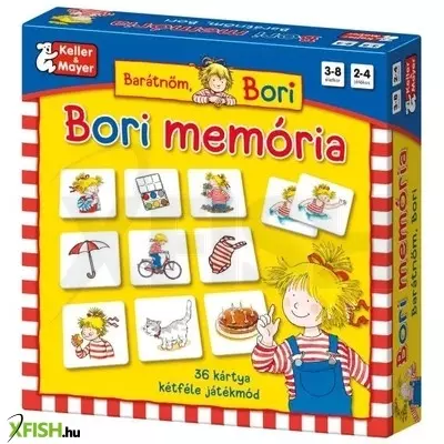 bori memória készségfejlesztő társasjáték