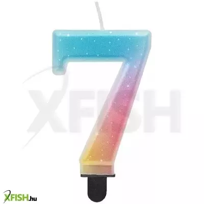Beauty and Charm: Szivárvány színű pasztell számgyertya - 7
